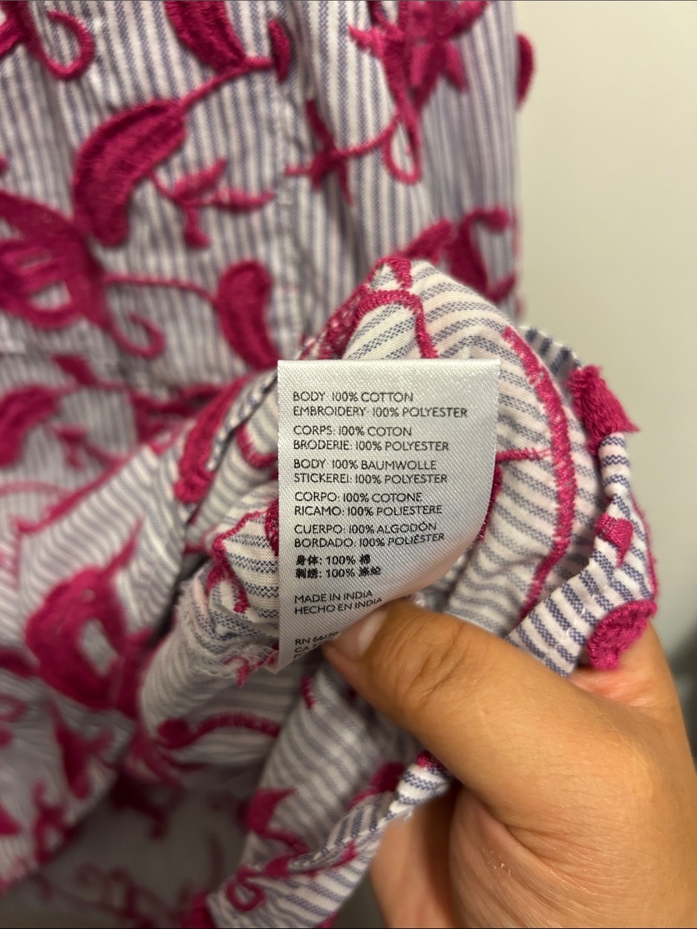 Anthropologie Picro Pink Floral Button-Down Shirt - Picture 12 of 12